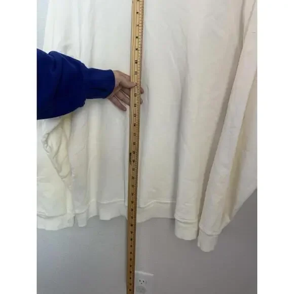 Free People Retro Brand California Pullover Sweatshirt Women’s Large Oversized - Picture 7 of 7